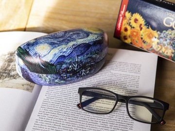 Etui na okulary XL twarde futerał damski pokrowiec Van Gogh Gwiaździsta noc