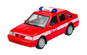 WELLY POLONEZ CARO PLUS STRAŻ POŻARNA CZERWONY 1:43 NOWY METALOWY MODEL PRL