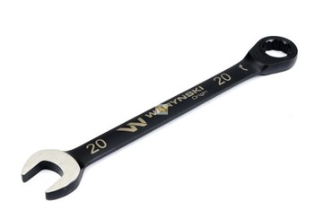 Klucz płasko-oczkowy 20 mm z grzechotką 72 zęby Waryński
