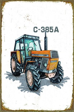 Tablica Ozdobna Blacha Polski Traktor C-385A