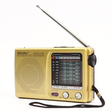 Портативная радиостанция AM FM SW1-7, транзисторный радиоприемник с динамиком, наушники