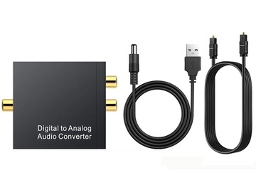 Коаксиальный оптический преобразователь Toslink RCA 2x CINCH