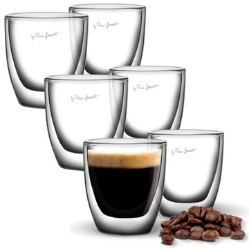 Szklanki termiczne LAMART 80ml ESPRESSO 6 sztuk