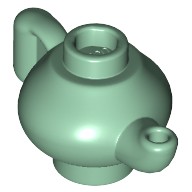 Lego Nowy czajnik imbryk Sand Green Minifigure, Utensil Teapot 23986
