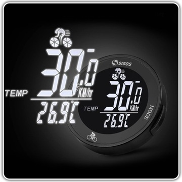 Беспроводной велосипедный счетчик водонепроницаемый ЖК -скорость спидометра