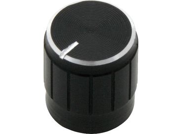 Gałka pokrętło potencjometra czarna 15mm