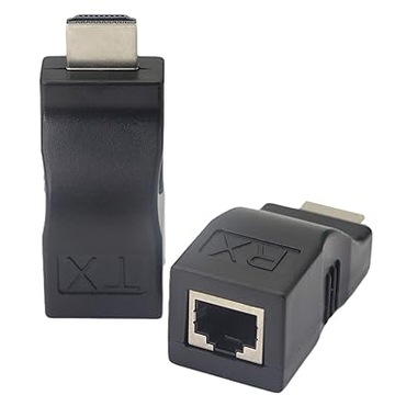 PRZEDŁUŻACZ KABLA HDMI NA RJ45, WZMACNIZCZ NA CAT 5E / 6, 1080p