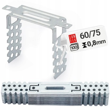 Wieszak do profili CD 60 płaski ES 60/75 płyt G-K gipsowych 100szt.