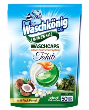 WASCHKONIG KAPSUŁKI DO PRANIA 50*SZT TAHITI UNIWER