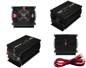 PRZETWORNICA SAMOCHODOWA 12V 230V 2500W/5000W SINUS MODYF. GRZAŁKA KOMPUTER