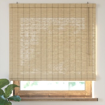 Римская штора, бамбуковая штора на окно, 100х220 см, КОРИЧНЕВЫЙ