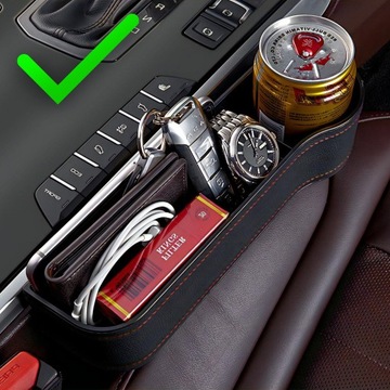 Ящик для хранения Автомобильный органайзер между сиденьями Правый левый подстаканник 2 шт.