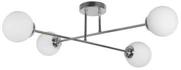 LAMPA WISZĄCA SUFITOWA ŻYRANDOL CHROM KULE LED