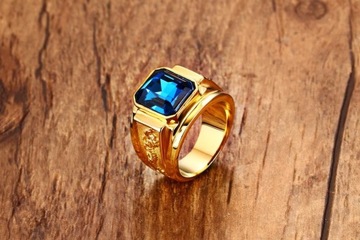 SYGNET PIERŚCIONEK Z KRYSZTAŁEM SMOK RÓŻNE KOLORY