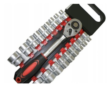 Klucze nasadowe zestaw grzechotka 1/2 18 nasadek klucz 8 - 32 mm
