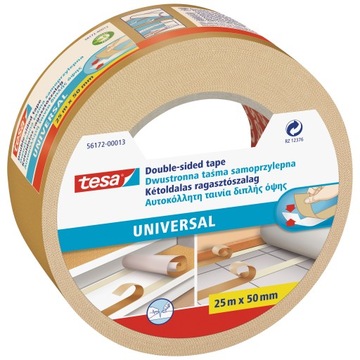 Taśma dwustronna Tesa do wykładzin Universal 50 mm x 25 m