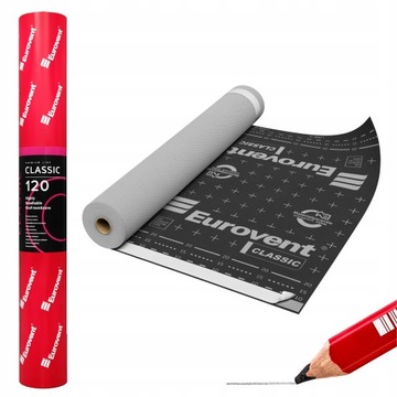 MEMBRANA DACHOWA NA DACH EUROVENT CLASSIC 120g + Z PASKAMI KLEJĄCYMI SK2