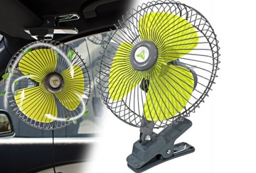 ВЕНТИЛЯТОР ДЛЯ ГРУЗОВИКА, АВТОБУСА, ТИРЫ, ТРАКТОРА, МАШИНЫ, ЗАЖИМ, 24В, МОЩНЫЙ, 21ВТ