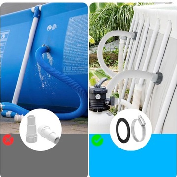 4 SZT ADAPTER WĘŻA BASENOWEGO DO FILTRA POMPY GŁĘBINOWEJ INTEX