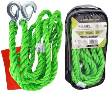 БУКСИРОВКА АВТОМОБИЛЯ БУКСИРОВКА 2000 КГ 2Т 4М 4 МЕТРА ВЕРЕВКА ПЛЕЖЕННАЯ ВЕРЕВКА