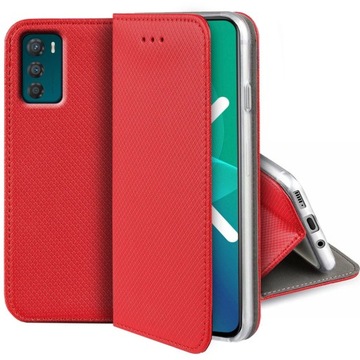 Etui z klapką do Motorola Moto G42 SMART MAGNET CASE PORTFEL + SZKŁO