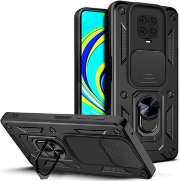 Etui PANCERNE SLIDE CAM SZKŁO do REDMI NOTE 9 PRO