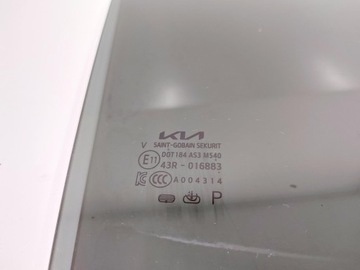 KIA EV6 23R. SKLO (OKNO) DVEŘE PRAVÝ ZADNÍ AS3 GT-LINE 43R-016883