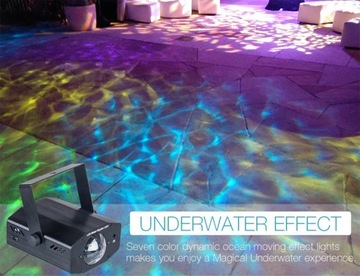 СВЕТИЛЬНИК ДЛЯ ДИСКО С ЭФФЕКТОМ ВОДЫ В РИТМЕ МУЗЫКИ LED 7 ЦВЕТОВ