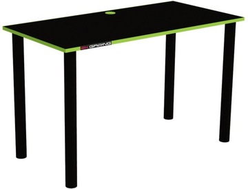 BIURKO GAMINGOWE KOMPUTER CZARNE LIMONKOWE 120x60