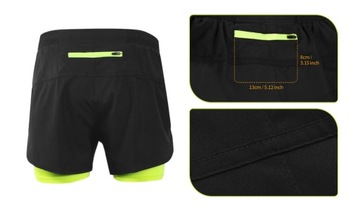 ARSUXEO СПОРТИВНЫЕ ШОРТЫ ДЛЯ ВЕЛОСИПЕДНОЙ ЕЗДЫ ВЕЛОСИПЕДНЫЕ ТРЕНАЖЕРНЫЕ ШОРТЫ размер L