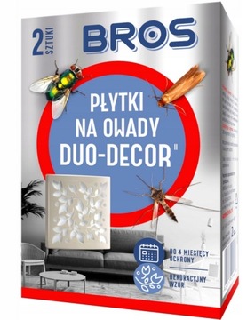 2x SILNA PŁYTKA NA OWADY MUCHY MOLE DUO DECOR BROS