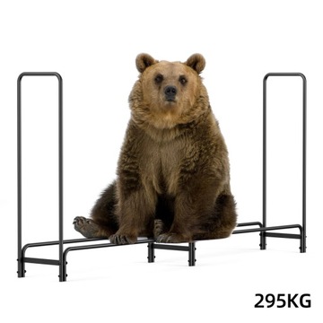 Подставка для дров, металлическая корзина, ширина: 233 см.