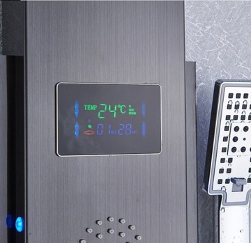 Душевая панель со светодиодной подсветкой, душ-водопад, гидромассаж - элегантная ванная комната