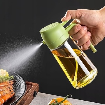 СТЕКЛЯННЫЙ РАСПЫЛИТЕЛЬ ДЛЯ МАСЛА, МАСЛА, УКСУСА, РАСПЫЛИТЕЛЬ-ДОЗАТОР, РАСПЫЛИТЕЛЬ, 450 МЛ