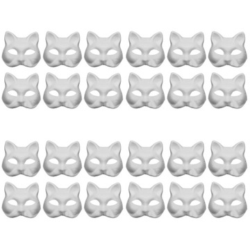 Бумажная маска для лица, пустая одежда для кошек своими руками, 24 шт.