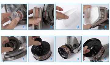 MASKA PEŁNOTWARZOWA 6800 DO WIELOKROTNEGO UŻYTKU , OCHRONA DRÓG ODDECHOWYCH