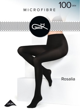 RAJSTOPY Gatta mikrofibra 100DEN Rosalia czarne 4