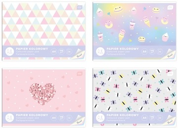 Papier kolorowy A4 10 115g Pastel Interdruk