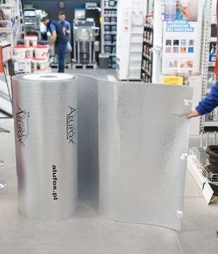 Теплоизоляционная пленка Alufox 5 мм х 1,2 м х 1 м