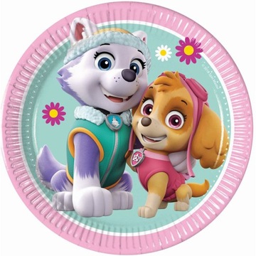 Talerzyki papierowe PSI PATROL Paw Patrol urodziny SKYE EVEREST party 8szt