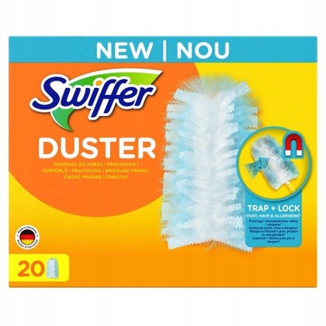 SWIFFLER DUSTER MIOTEŁKI DO KURZU WKŁADY WYMIENNE 20 SZTUK MEGA PAKA XXL