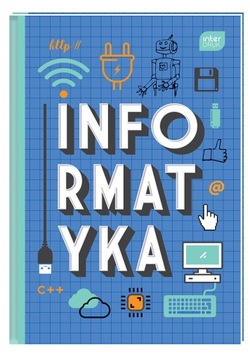 Brulion INFORMATYKA A5 80k zeszyt TWARDA OKŁADKA