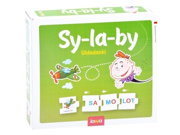 Gra sylaby układanka edukacyjna puzzle edukacyjne