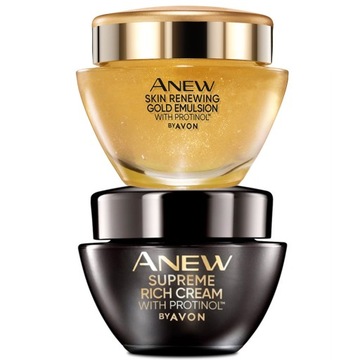 НАБОР AVON ANEW COSMETICS КРЕМ ДЛЯ ЛИЦА ULTIMATE SUPREME ЭМУЛЬСИЯ + БЕСПЛАТНО