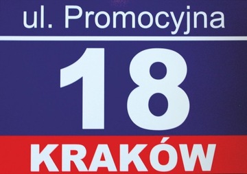 TABLICA ADRESOWA Tabliczka Z NUMEREM DOMU 21 cm