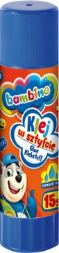 Klej szkolny w sztyfcie 15g Bambino