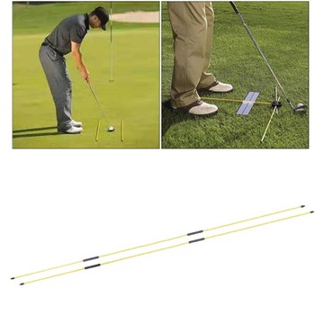 Pack Golf Alignment Sticks Golf Training Żółty
