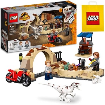 LEGO 76945 DINOZAUR ATROCIRAPTOR TEROPOD JURRASIC MOTOCYKL JURASIC PARK