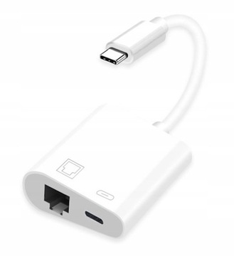 ADAPTER USB-C LAN ETHERNET RJ45 PD MacBook Charge