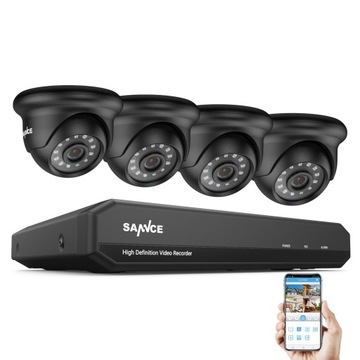 SANNCE 8-kanałowy system kamer monitoringu 1080p